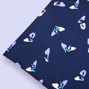 Crepé de viscosa Ecovero™ Sprout Indigo night - mind the MAKER®