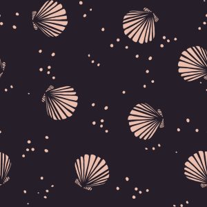 French terry Coral shells - Katia fabrics