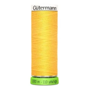 Hilo de coser reciclado 100m amarillo girasol 417 - Gütermann