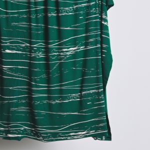 Jersey de viscosa Ecovero™ Stray lines bottle green - mind the MAKER®