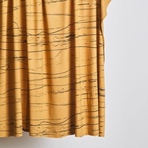 Jersey de viscosa Ecovero™ Stray lines dry mustard - mind the MAKER®