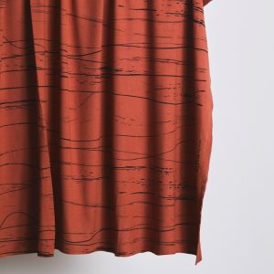 Jersey de viscosa Ecovero™ Stray lines sienna - mind the MAKER®