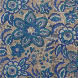 Tela algodón india estampado a mano - Celestine