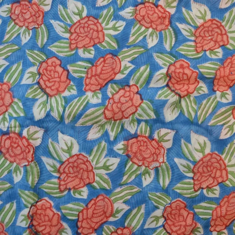 Tela algodón india estampado a mano - Theolise