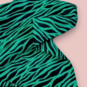 Twill de viscosa Ecovero™ Zebra Jolly green- mind the MAKER®