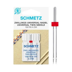 Aguja máquina de coser universal gemela 2.0/80 - Schmetz
