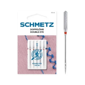 Agujas máquina de coser universales doble ojo - Schmetz