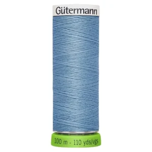 Hilo de coser reciclado 100m azul acero 143 - Gütermann