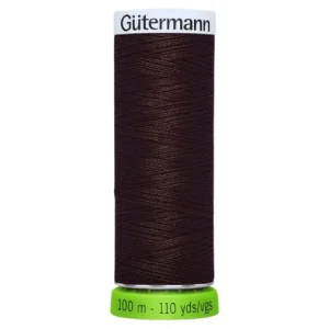 Hilo de coser reciclado 100m marrón oscuro 696 - Gütermann