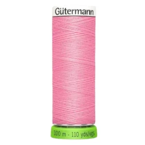 Hilo de coser reciclado 100m rosa chicle 758 - Gütermann