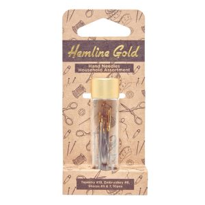 Surtido agujas de coser a mano ojo dorado - Hemline Gold