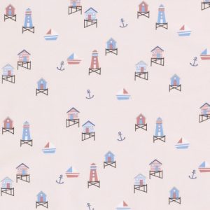 Punto de camiseta  Lighthouse rosa claro